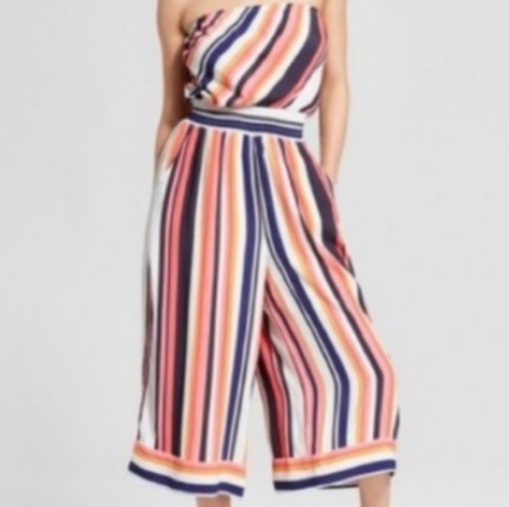 Xhilaration Target Vibrant Striped Jumpsuit Romper